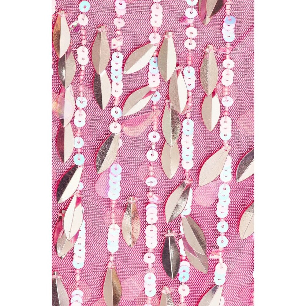 Retrofete Annistyn Dress in Fondant Pink Large New Womens Mini Embellished - Picture 4 of 15